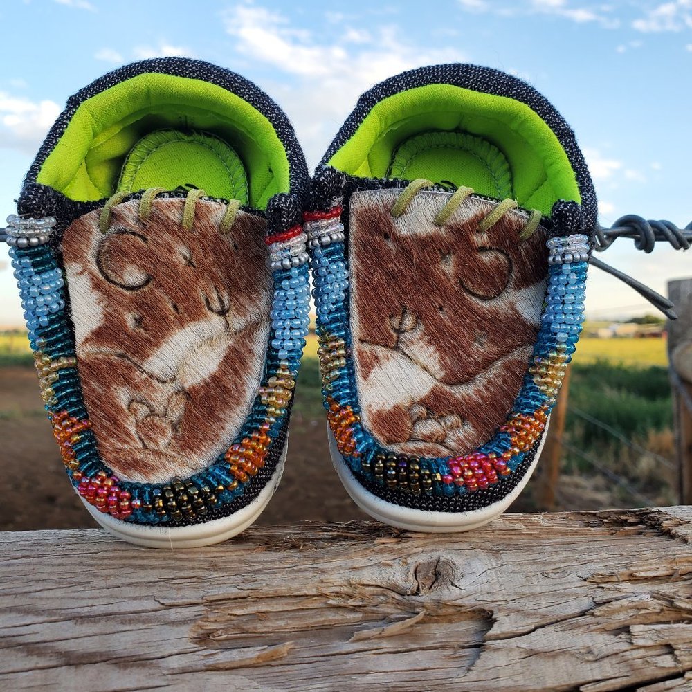 Custom cowhide hey dude lookalikes